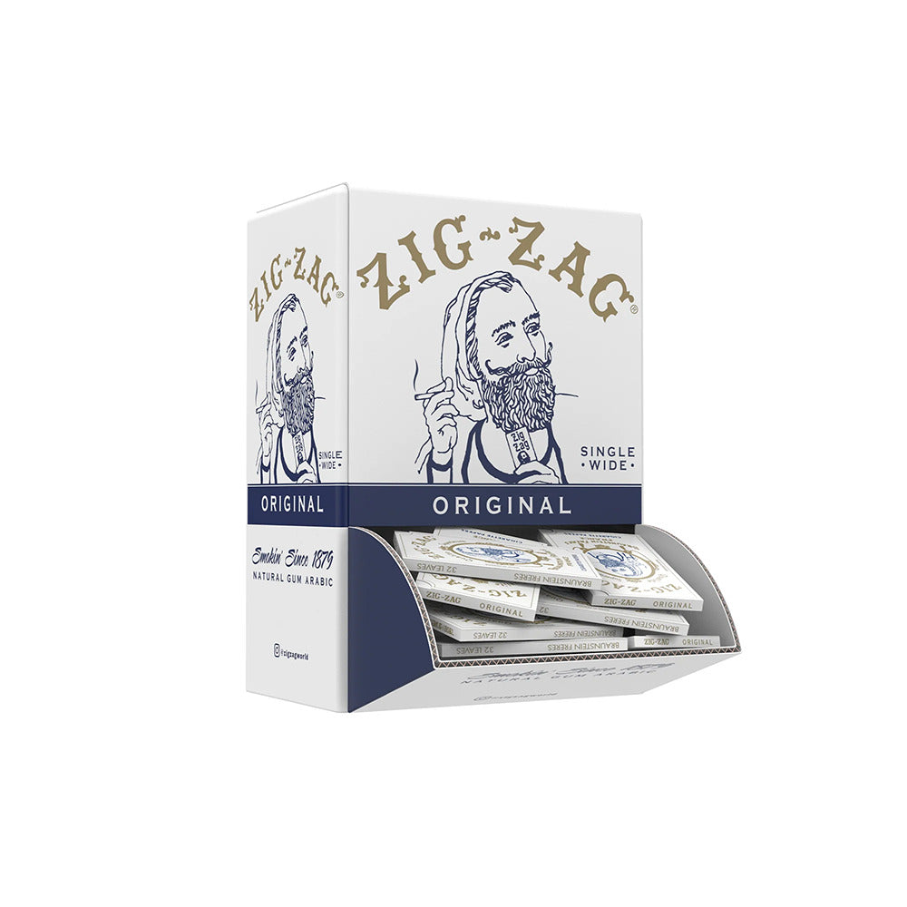 Zig Zag Original White Rolling Papers 32-Sheet Booklet (48-Booklet Display)