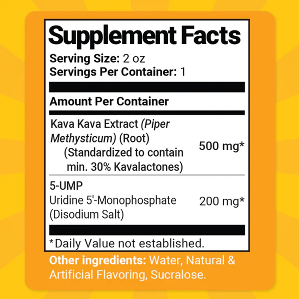 Happy Hippo Kava 5-UMP Liquid Shots 59mL Bottle (12pc Display)