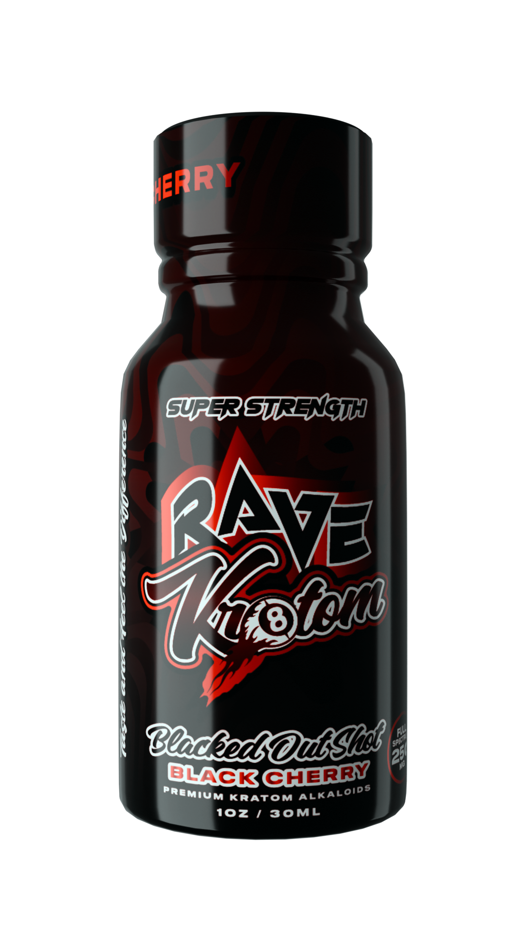 Rave Kratom Super Strength Blacked Out Liquid Shot