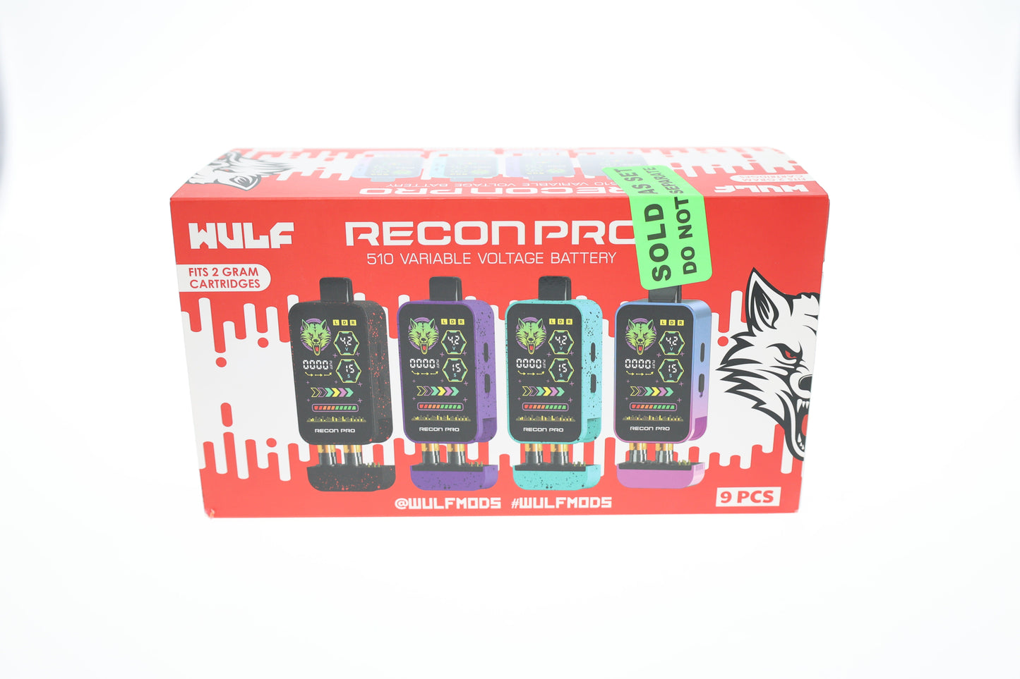 Wulf – DSPLY 9pc- 510BATT Recon Pro Dual Cart