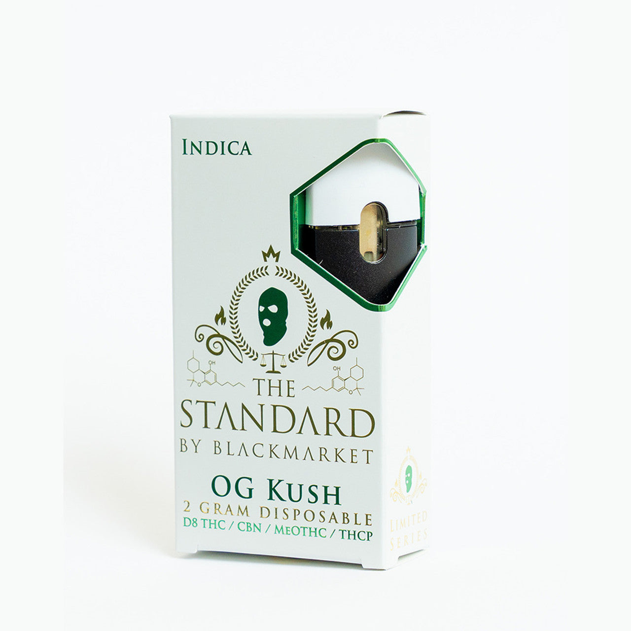 The Standard Rare-Blend Delta Disposable 2g - OG Kush D8 + CBG + MeOTHC + THCP (2g)