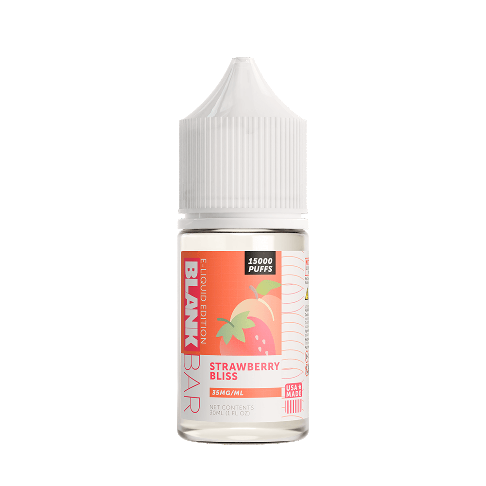 Blank Bar 15000 Puff Salt Series E-Liquid 30mL (Salt Nic) Strawberry Bliss