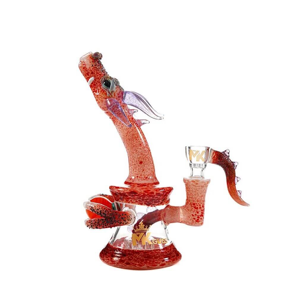MKGlass MK205 Dragon 7″ Water Pipe | Red