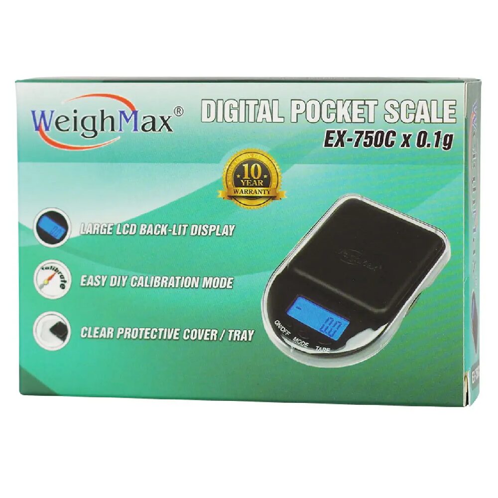 WeighMax – Scale Digital Pocket Scale EX-750C x 0.1g