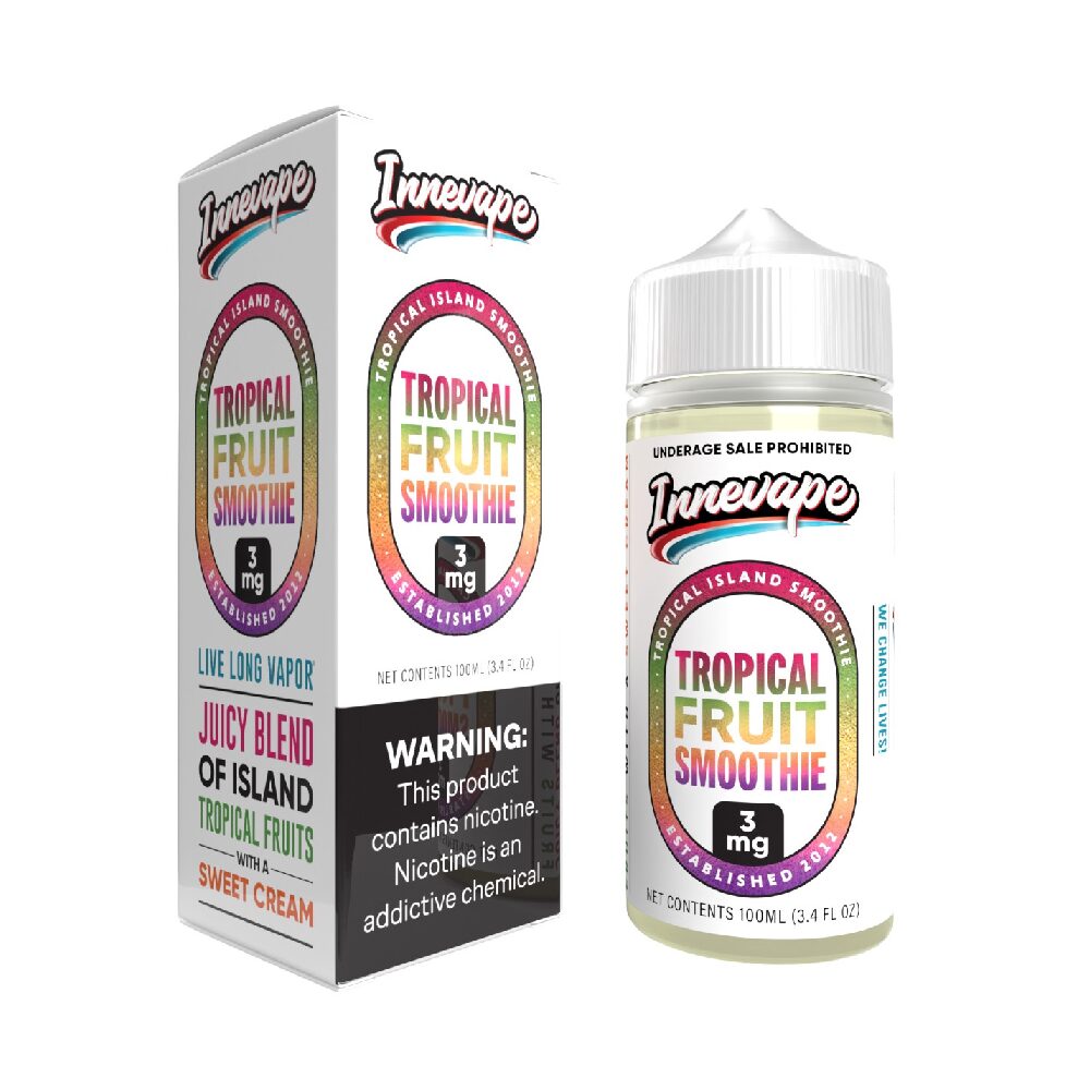 Innevape TFN Series E-Liquid | 100mL | 3mg | (Freebase) | Tropical Fruit Smoothie with packaging