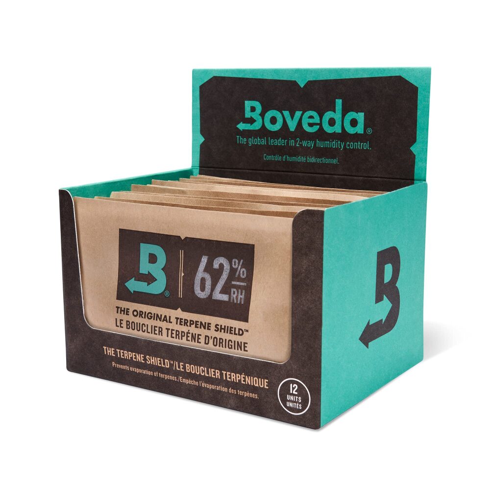 Boveda (DSPLY 12pc)(Accessories) B62 Cannabis ReFresh - 62% RH Humidity Control