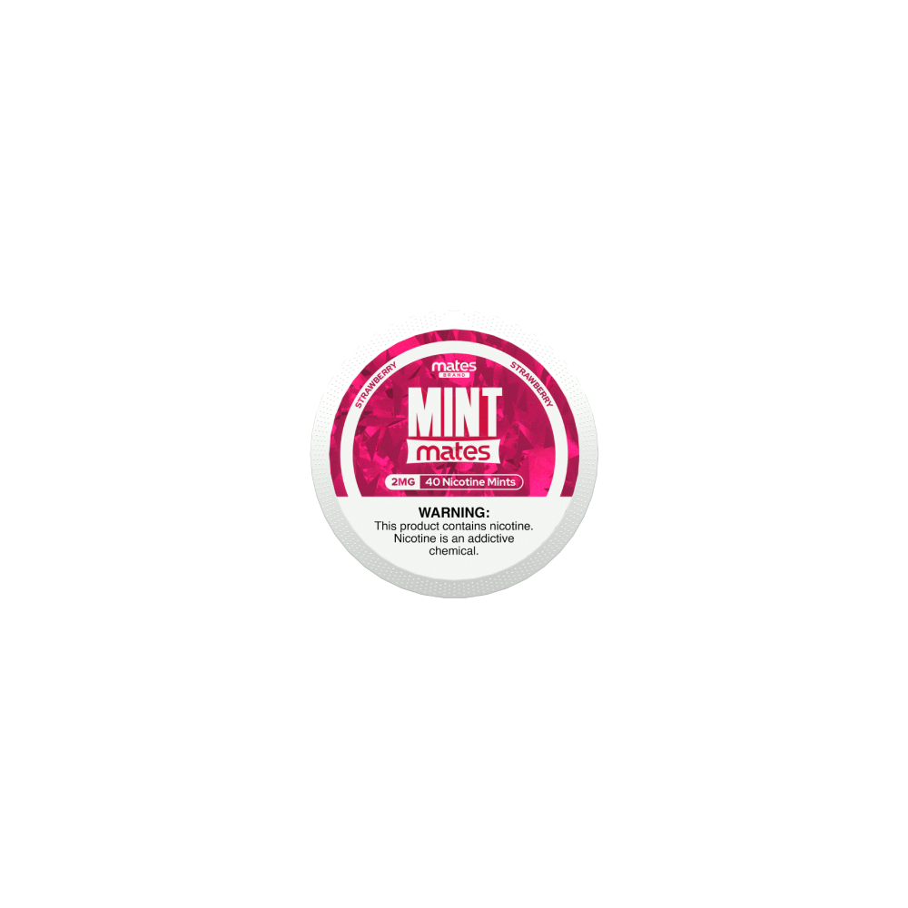 MintMates (DSPLY 5pc)(Nic Mints)(40ct Can)(SAS) - Strawberry
