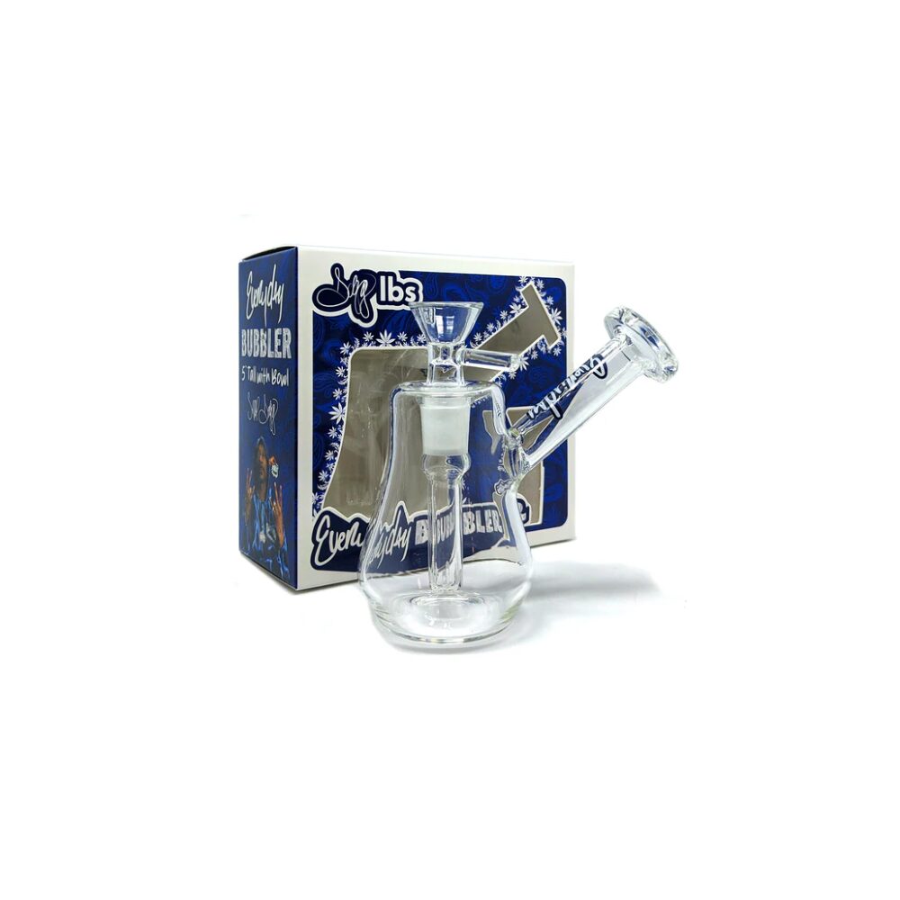 Dogg Lbs (Water Pipe) Everyday 5″ Bubbler - Clear with packaging