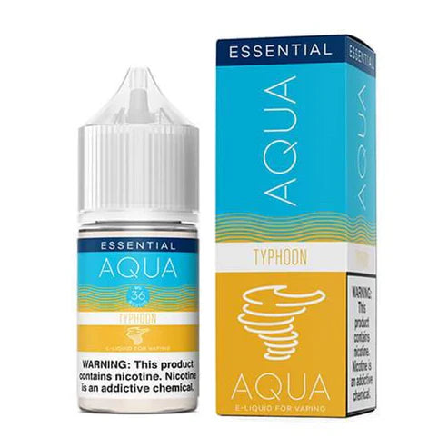 Aqua Salt Series E-Liquid | 30mL | (Salt Nic) | Typhoon with packaging