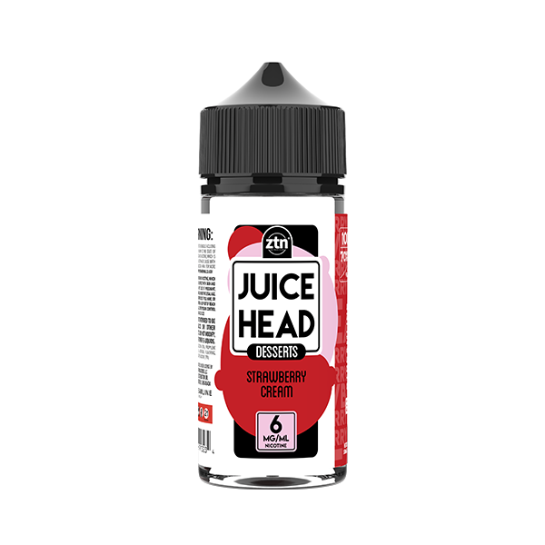 Juice Head Series E-Liquid | 100mL | 6mg | (Freebase) | Strawberry Cream