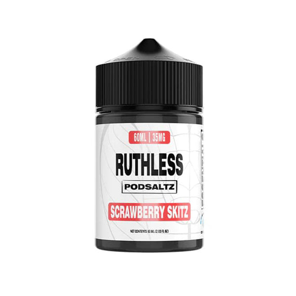 Ruthless Essentials Salt Series E-Liquid | 60mL | Salt Nic | Scrawberry Skitz