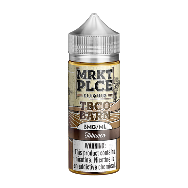 TBCO Barn by MRKT PLCE E-Liquid | 3mg | 100mL | (Freebase) | Tobacco