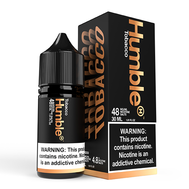 Humble Salt Series E-Liquid | 48mg | 30mL | Salt Nic | Tobacco with packaging