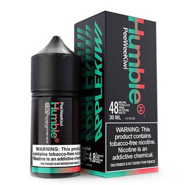 Humble Salt Series E-Liquid | 48mg | 30mL | Salt Nic | Pee Wee Kiwi with packaging