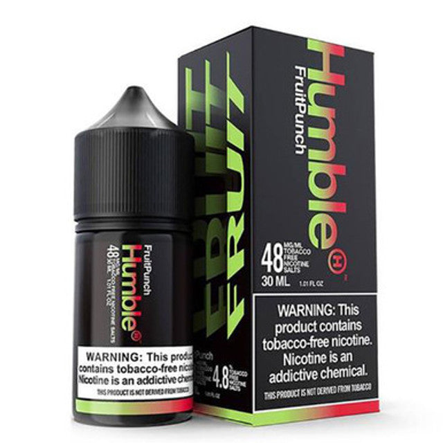 Humble Salt Series E-Liquid | 48mg | 30mL | Salt Nic | Fruit Punch with packaging