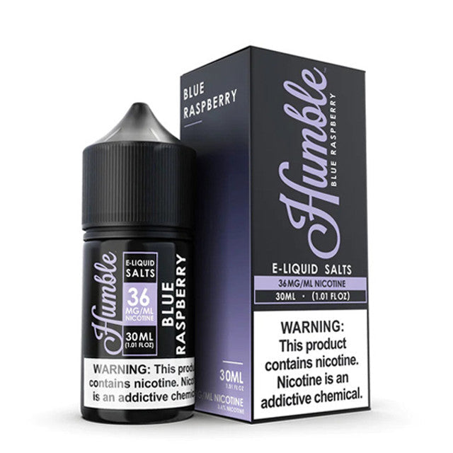Humble Salt Series E-Liquid | 36mg | 30mL | Salt Nic | Blue Raspberry with packaging