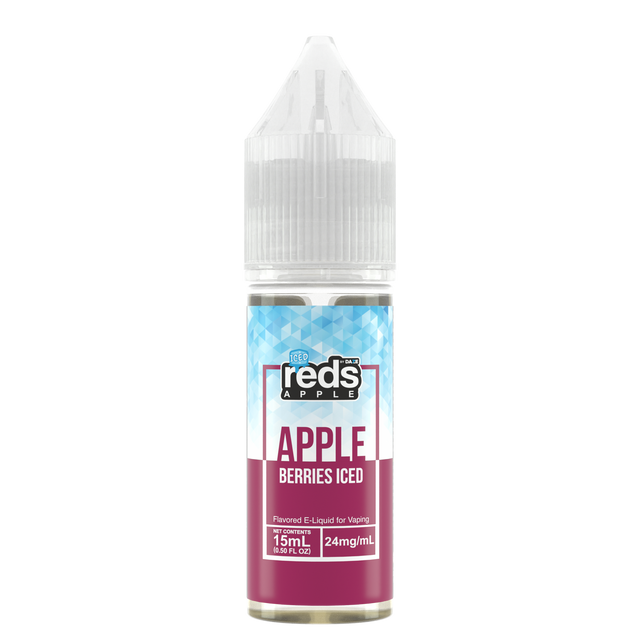 7Daze Reds Salt Series E-Liquid | 15mL |  24mg | (Salt Nic) | Apple berries iced