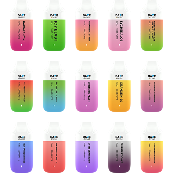 Daze OHMLET Disposable | 7000 Puffs | 15mL | 20Mg | MOQ 10 | Group Photo