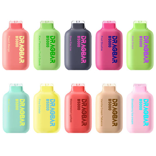 DRAGBAR B5000 Disposable | 5000 Puffs | 13mL | 50mg | MOQ 5 | Group Photo