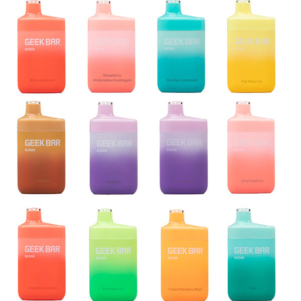 Geek Bar B5000 Disposable 5000 Puffs 14mL 50mg | MOQ 10 | Group Photo