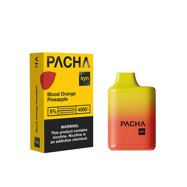 Pachamama TFN Disposable 4500 Puffs 12mL 50mg | MOQ 10 | Blood Orange Pineapple with Packaging