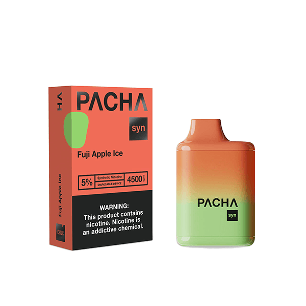 Pachamama TFN Disposable 4500 Puffs 12mL 50mg | MOQ 10 | Fuji Apple Ice with Packaging