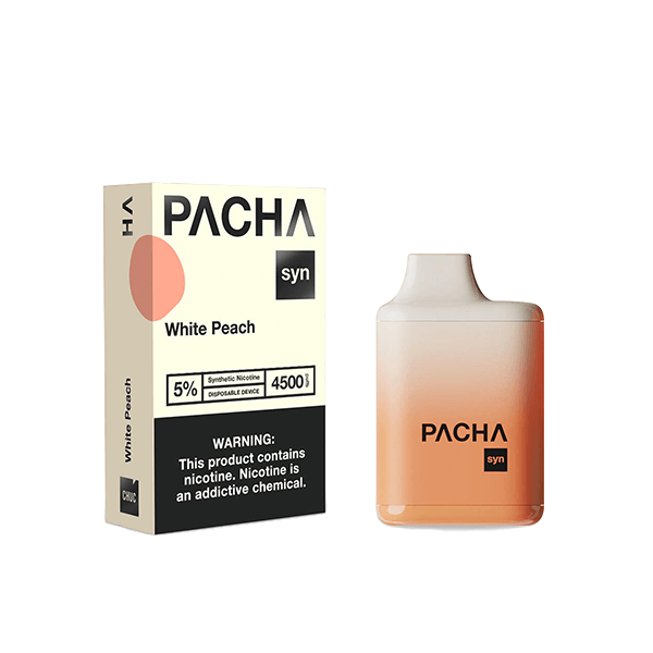 Pachamama TFN Disposable 4500 Puffs 12mL 50mg | MOQ 10 | White Peach with Packaging