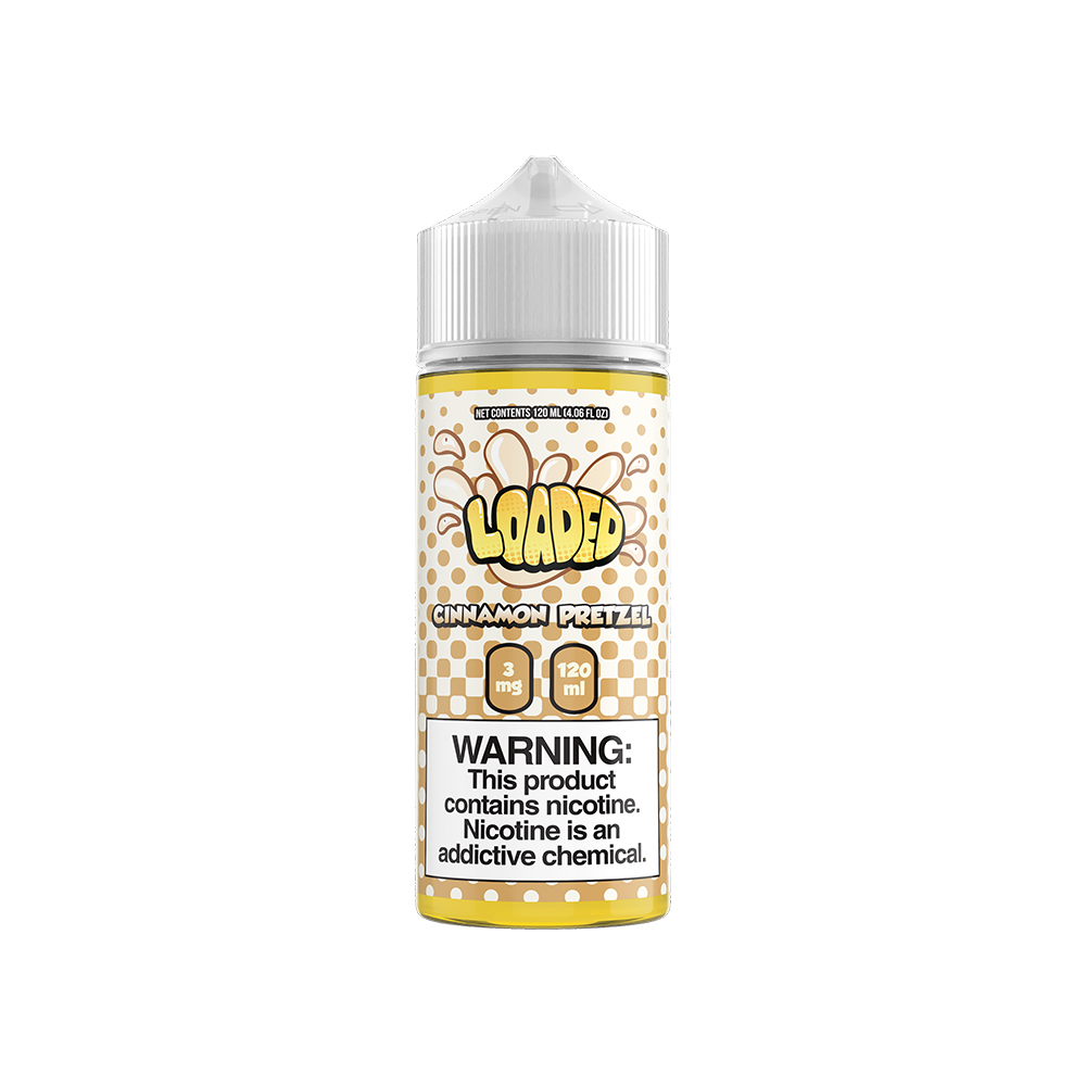 LOADED Series E-Liquid | 120mL | 3mg | Freebase | Cinnamon Pretzel