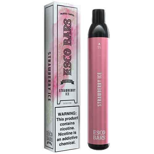 Esco Bars Mesh Disposable 2500 Puffs 6mL 50mg | MOQ 10 | Strawberry Ice with Packaging