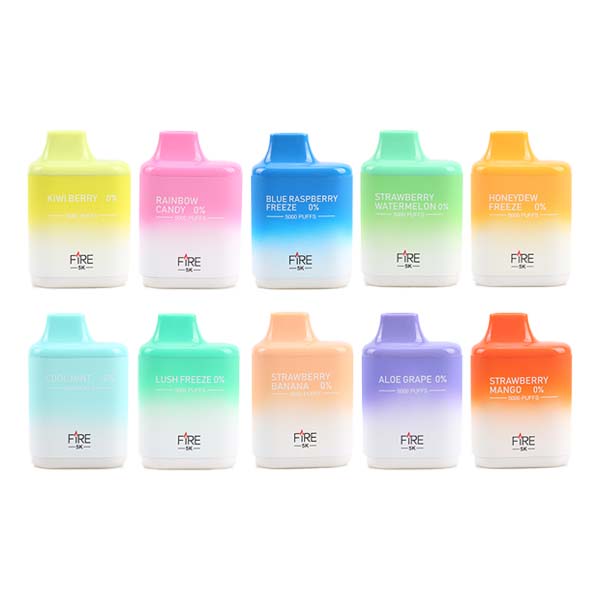 Fire Mega Disposable | 5000 Puffs | 12mL | 50mg | MOQ 10 | Group Photo 