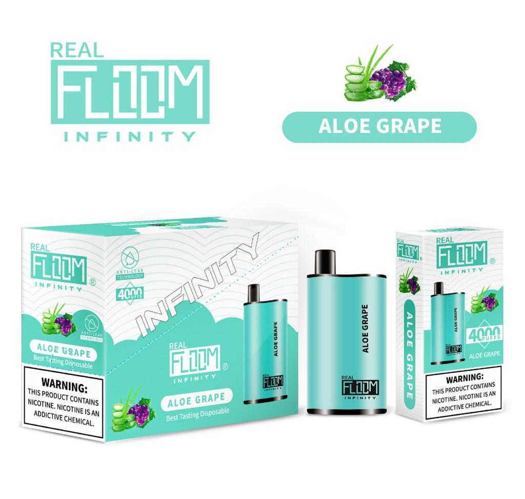 Floom Infinity Disposable 4000 Puffs 10mL 50mg | MOQ 5 | Aloe Grape with Packaging