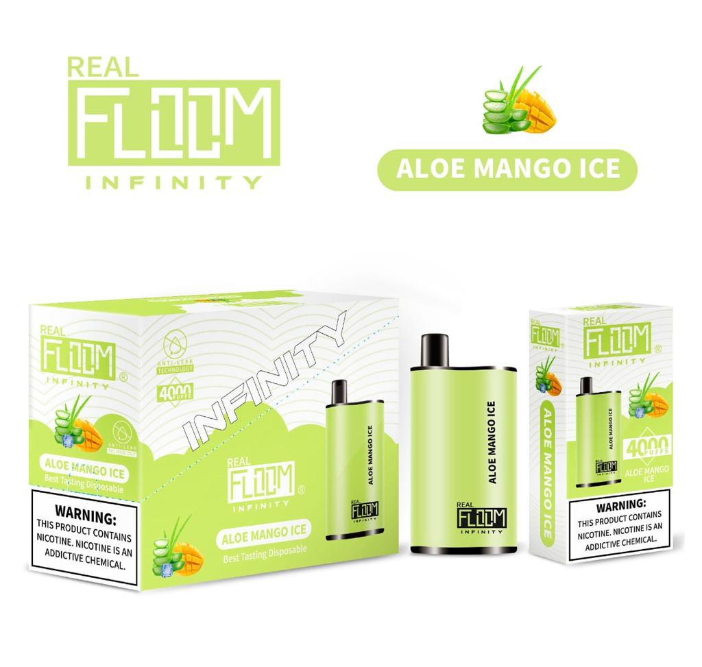 Floom Infinity Disposable 4000 Puffs 10mL 50mg | MOQ 5 | Aloe Mango ICe with Packaging