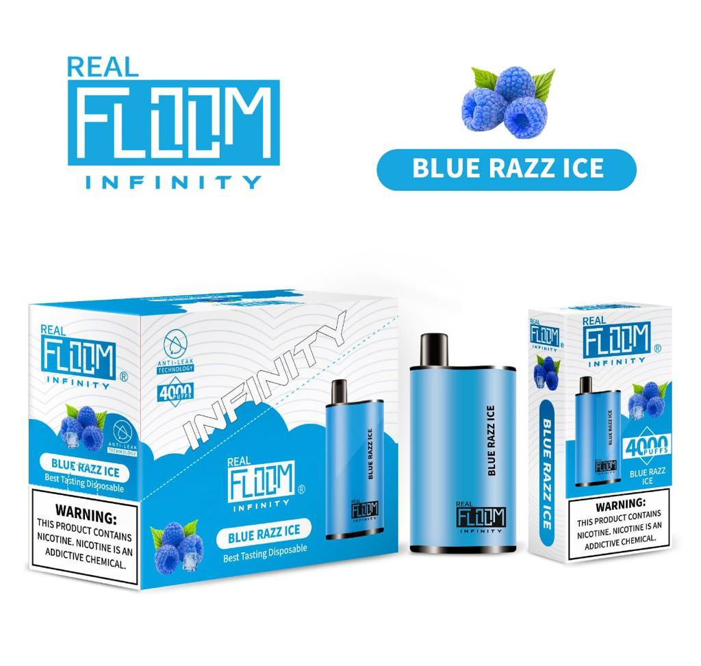 Floom Infinity Disposable 4000 Puffs 10mL 50mg | MOQ 5 | Blue Razz Ice with Packaging