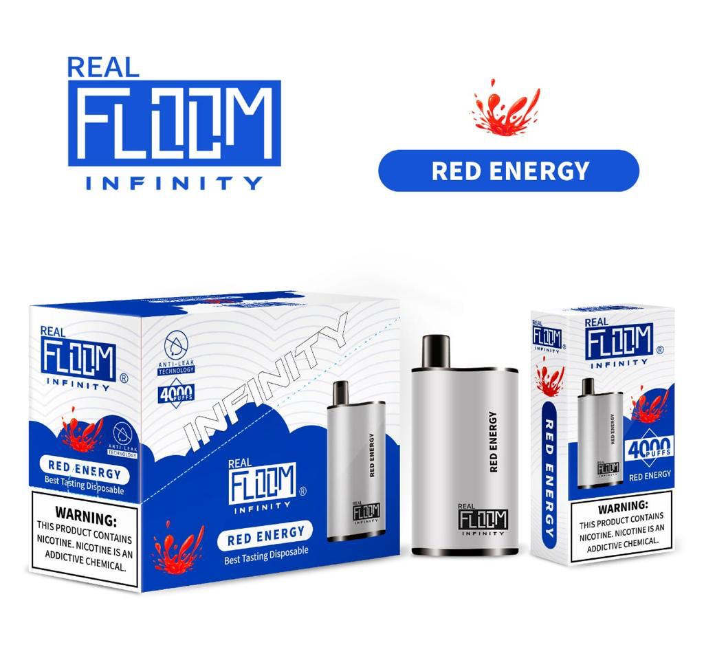 Floom Infinity Disposable 4000 Puffs 10mL 50mg | MOQ 5 | Red Energy with Packaging