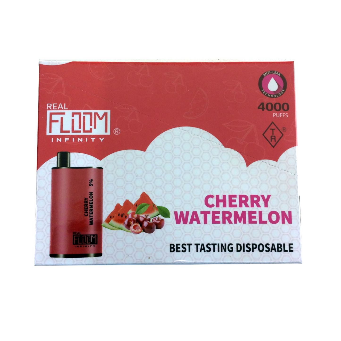 Floom Infinity Disposable 4000 Puffs 10mL 50mg | MOQ 5 | Cherry Watermelon with Packaging
