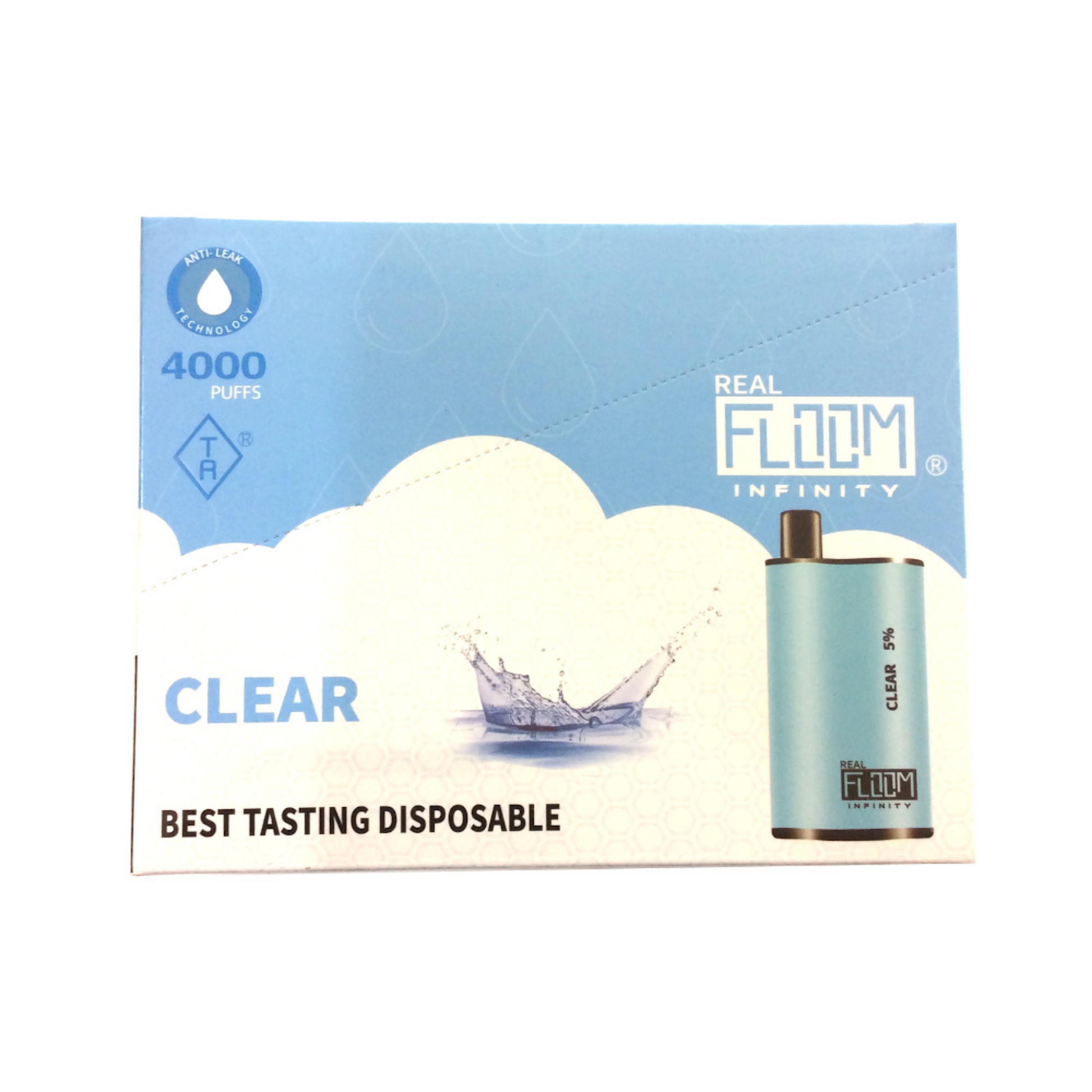 Floom Infinity Disposable 4000 Puffs 10mL 50mg | MOQ 5 | Clear with Packaging