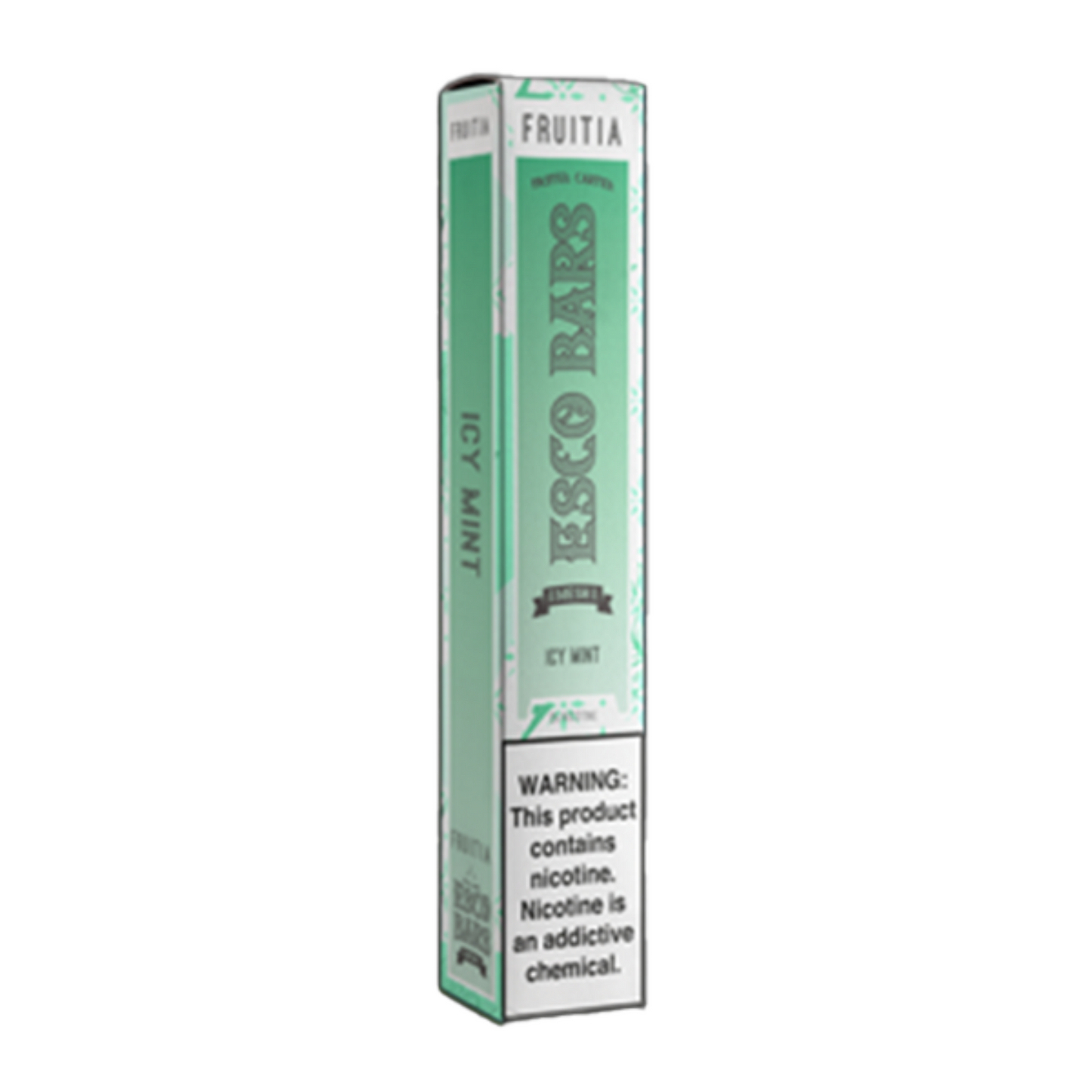 Fruitia Esco Bars Mesh Disposable 2500 Puffs 6mL 50mg | MOQ 10 | Icy Mint with Packaging