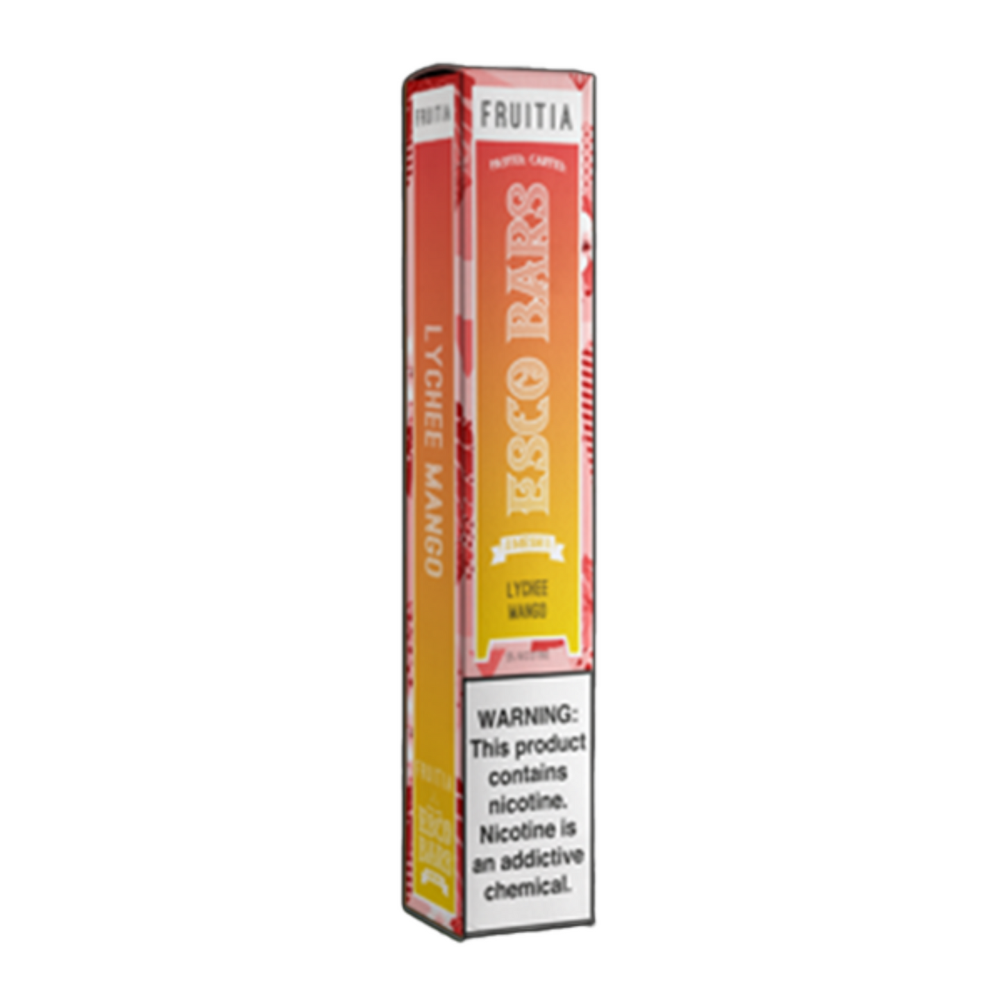 Fruitia Esco Bars Mesh Disposable 2500 Puffs 6mL 50mg | MOQ 10 | Lychee Mango with Packaging