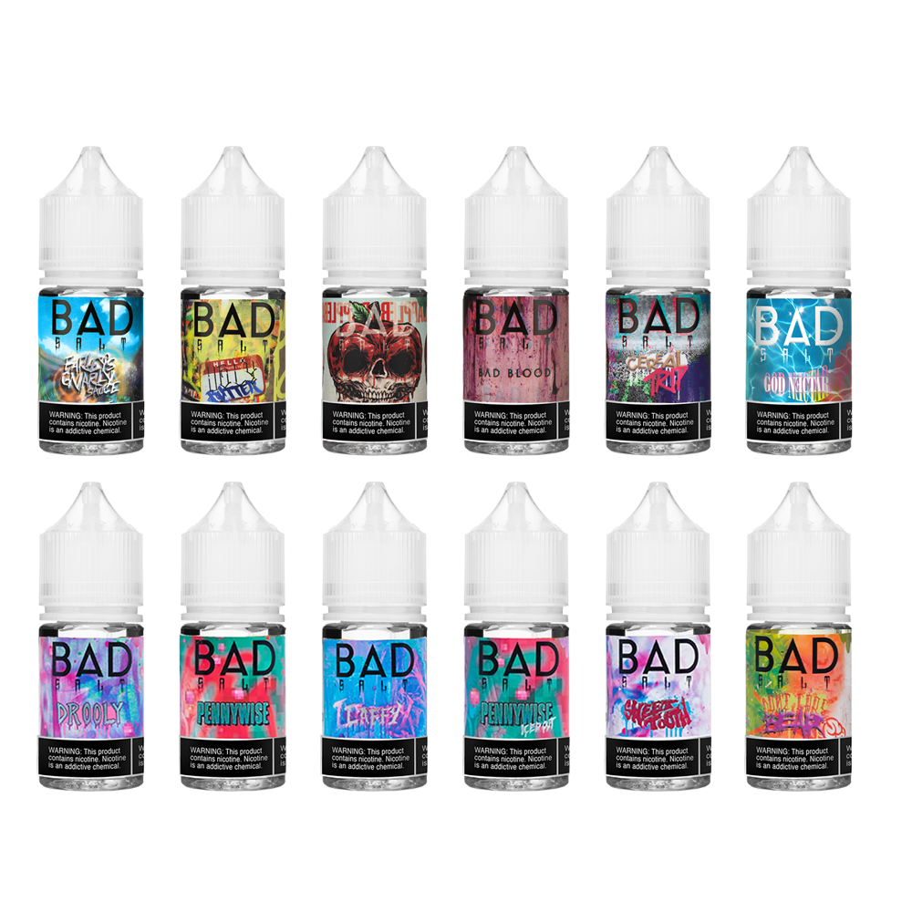 Bad Drip Salt Series E-Liquid 30mL (Salt Nic) - Group Photo