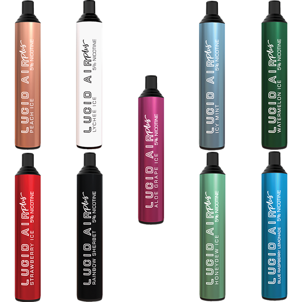 Lucid Air Plus Mesh Disposable | 5000 Puffs | 12mL | MOQ 10 | Group Photo