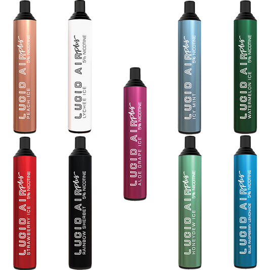 Lucid Air Plus Mesh Disposable | 5000 Puffs | 12mL | MOQ 10 | Group Photo