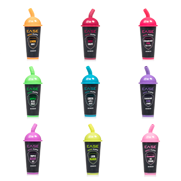 Snowwolf Ease Disposable | 8000 Puffs | 18mL | 5% |  MOQ 10 | group photo