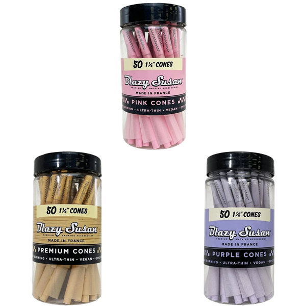 Blazy Susan 1 1/4 Cones (50ct Jar)