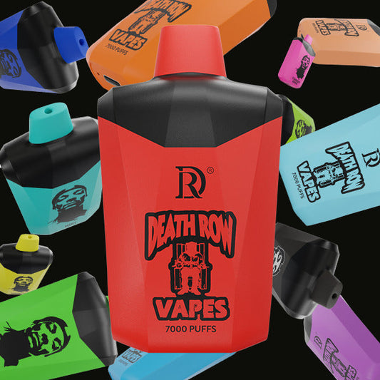 Death Row Vapes Disposable | 7000 Puffs | 12mL | 50mg | MOQ 5 | Group Photo