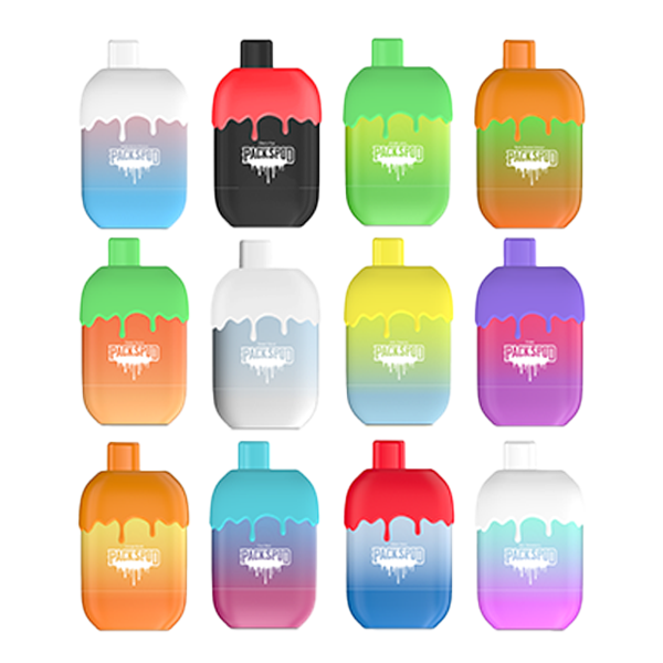 Packspod Disposable | 5000 Puffs | 12mL | 50mg | MOQ 5 | Group Photo