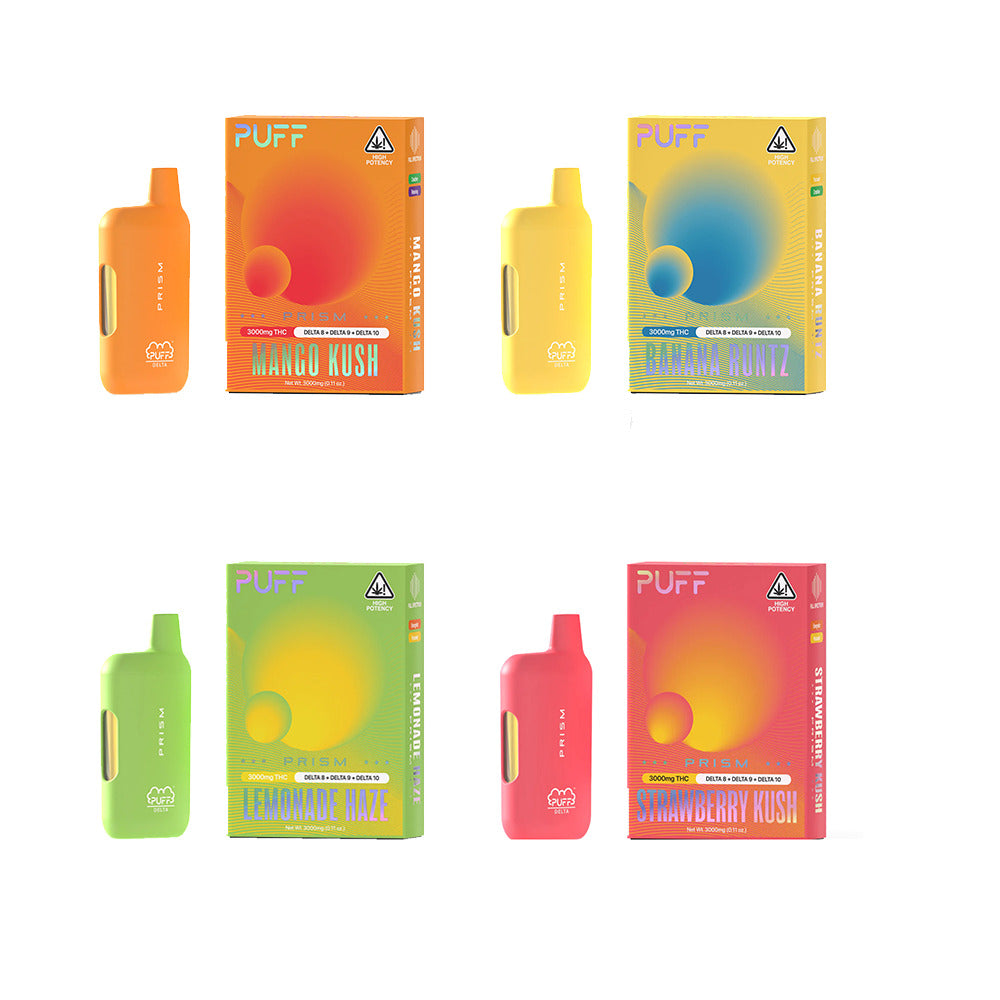 Puff Prism D8 + D9 + D10 Disposable (3g) Group Photo