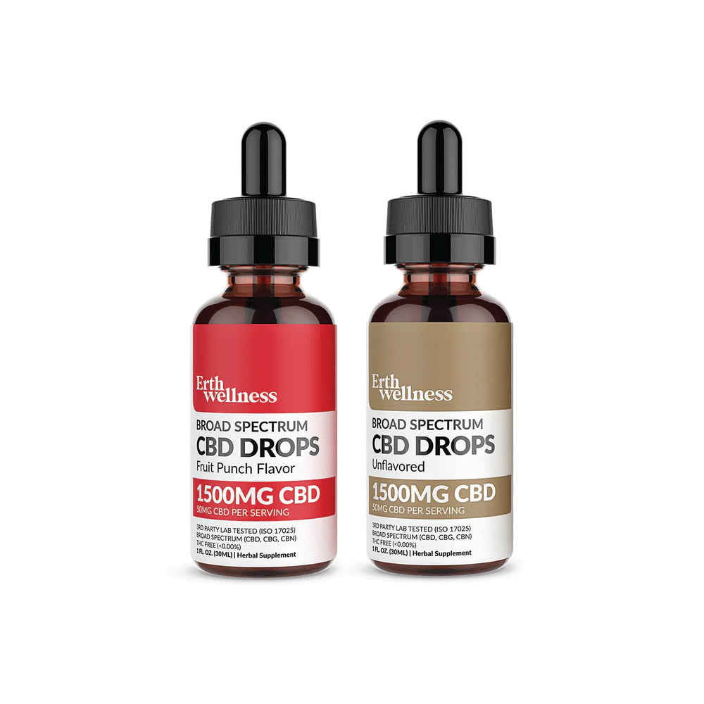 ERTH CBD Broad Spectrum Tincture CBD + CBG + CBN Drops (THC Free)(3.7mL) | Group Photo