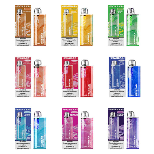 Sugarbar SB8000 Disposable | 8000 Puffs | 19mL | 50mg | MOQ 10 | Group Photo