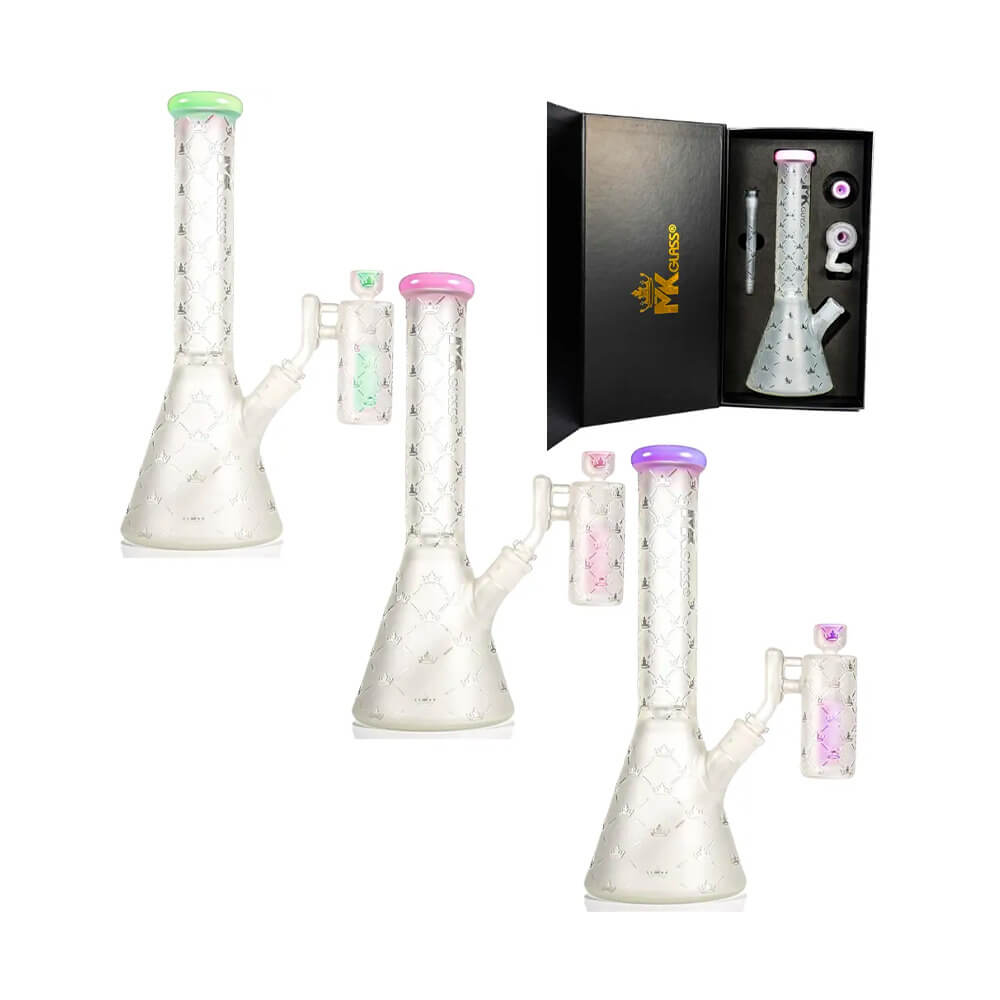 MKGlass MK197 Designer Beaker 14″ Water Pipe | Group Photo