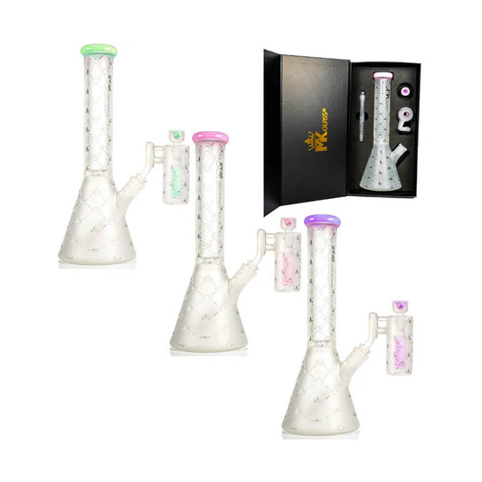 MKGlass MK197 Designer Beaker 14″ Water Pipe | Group Photo
